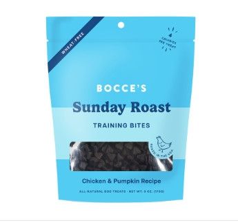 Bocce's Bakery Everyday Sunday Roast Chicken & Pumpkin Recipe Training Bites Dog Treats, 6-oz