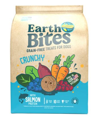 Earthborn Holistic EarthBites Salmon Flavor Crunchy Dog Treats, 10-oz