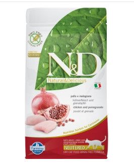 Farmina N&D Prime Chicken & Pomegranate Neutered Dry Cat Food, 11-lb