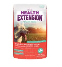 Health Extension Grain-Free Buffalo, Whitefish & Chickpea Formula Dry Dog Food, 23.5-lb