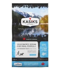 KASIKS Wild Pacific Ocean Fish Meal Formula Grain-Free Dry Dog Food, 5-lb