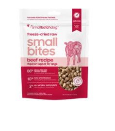 Smallbatch Scoopable Small Bites Beef Freeze-Dried Dog Food, 7-oz