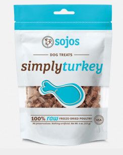 Sojos Simply Turkey Freeze-Dried Dog Treats, 4-oz