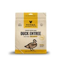 Vital Essentials Duck Entree Mini Patties Freeze-Dried Raw Dog Food, 14-oz