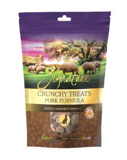 Zignature Pork Formula Ziggy Bars Dog Treats, 12-oz