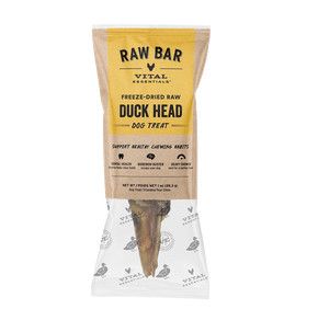 Vital Essentials Raw Bar BULK Duck Head Freeze-Dried Raw Dog Treats, 1-pk