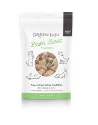 Green Juju Bison Liver Training Freeze-Dried Dog Treats, 3-oz