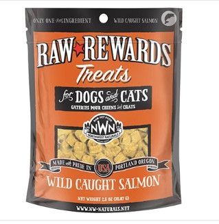 Northwest Naturals Raw Rewards Salmon Freeze Dried Dog & Cats Treats, 2.5-oz