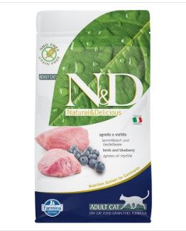 Farmina N&D Prime Lamb & Blueberry Dry Cat Food, 3.3-lb
