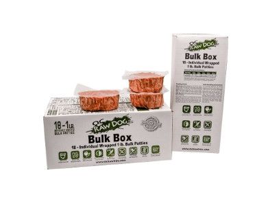 OC Raw Dog Turkey & Produce Patties Raw Frozen Dog Food, 18-lb bulk