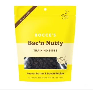 Bocce's Bakery Everyday Bac N' Nutty Peanut Butter & Bacon Recipe Training Bites Dog Treats, 6-oz