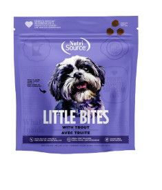 NutriSource Little Bites Trout Grain-Free Dog Treats, 6-oz