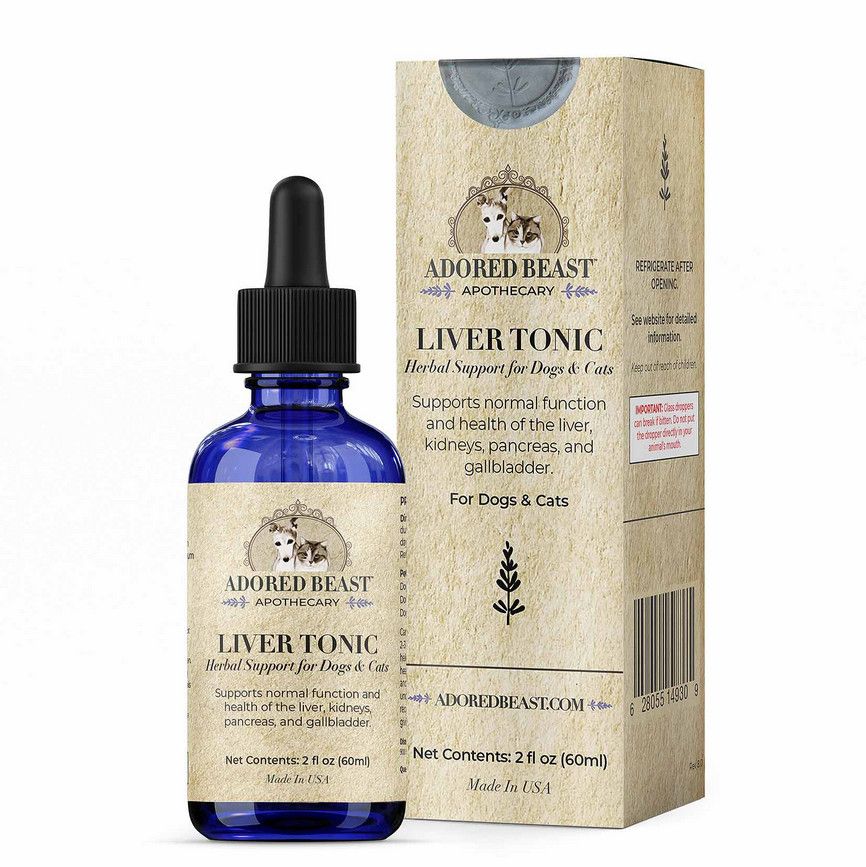Adored Beast Apothecary Liver Tonic Support & Detoxifier Homeopathy for Dogs & Cats, 2-oz