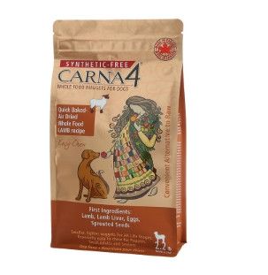 Carna4 Easy-Chew Lamb Formula Quick-Baked Nuggets Air-Dried Dog Food, 2.2-lb