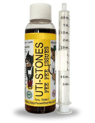 Healthy Paws UTI & Bladder Stone Support Supplement, Dogs & Cats, 2-oz