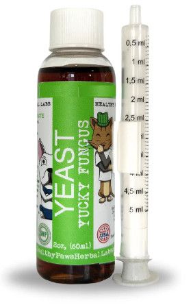Healthy Paws Yeast Treatment, Skin & Microbial Balance Supplement for Dogs & Cats, 2-oz