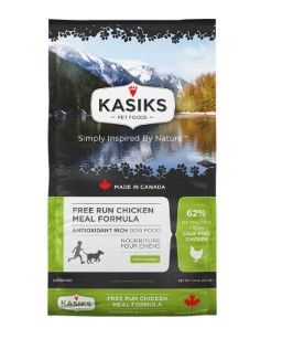 KASIKS Free Run Chicken Meal Formula Grain-Free Dry Dog Food, 25-lb