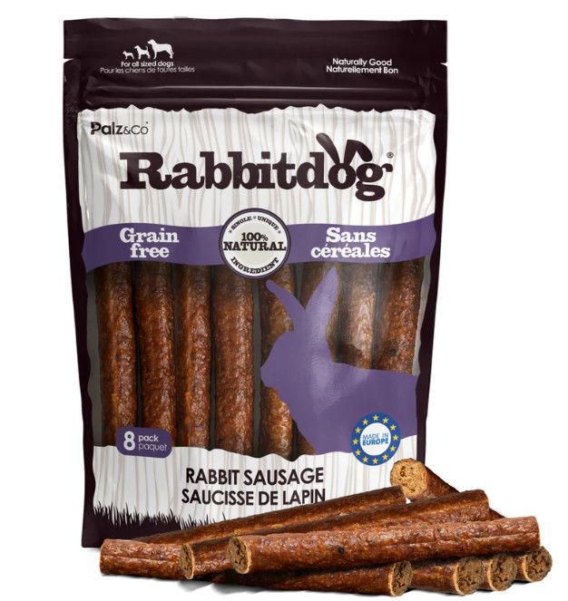 Palz & Co. RabbitDog Rabbit Sausage, 8pk