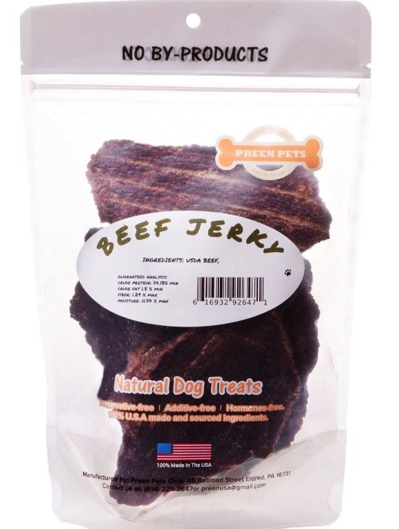 Preen Pets Beef Jerky, 4oz