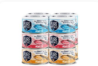 Pure Cravings Minced Variety Wet Cat Food Can, 3-oz 12ct