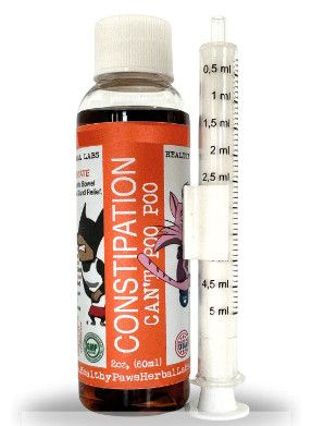 Healthy Paws Constipation & Stool Softener, Dog & Cat Supplement, 2-oz