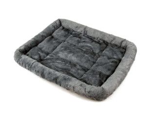 Palz & Co Comfy Flat Grey Pet Bed, SM
