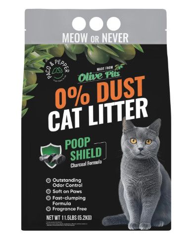 Paco & Pepper Olive Pit Litter w/ Charcoal, 11.5lb