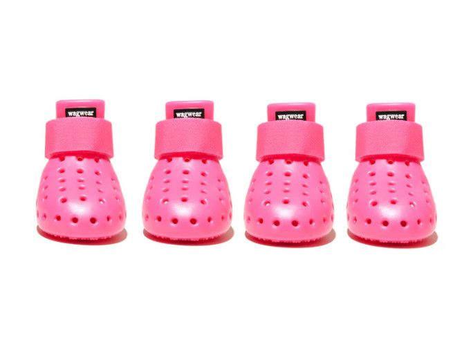 Wagwear Wagwellies Dog Shoes Mojave, Hot Pink, Medium