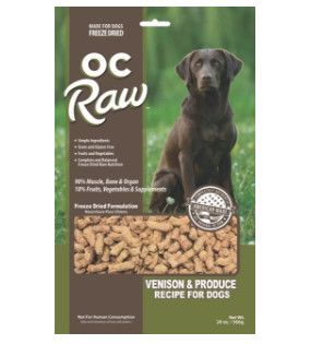 OC Raw Freeze Dried Venison & Produce Meaty Rox, 20oz