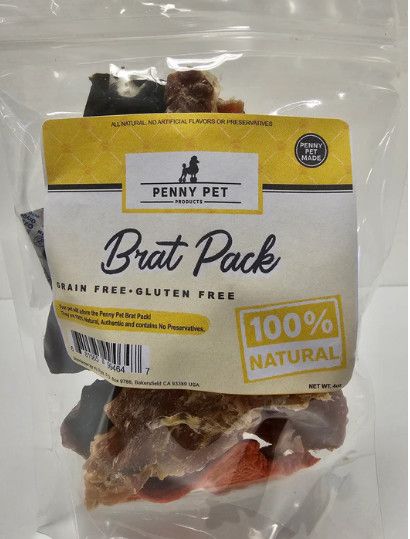 Penny Pet Brat Pack  Assorted Treats for Dogs, 10-oz