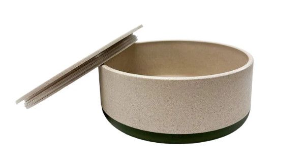 Palz & Co. EcoBowl, Pet Bowl & Lid, Medium, 48oz, Forest Green