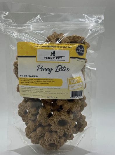 Penny Pet Products Oven Baked Penny Bites, Blueberry & Pumpkin, 14oz