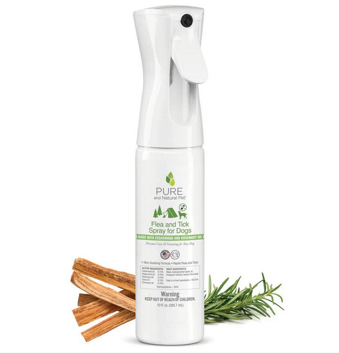 Pure & Natural Pet Flea & Tick Spray, 10oz