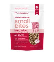 Smallbatch Freeze-Dried Raw Small Bites for Dogs, Beef Recipe, 20-oz