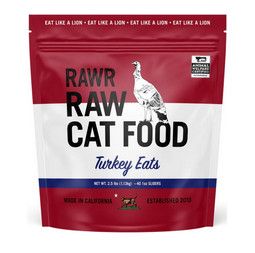 RAWR Frozen Cat Sliders, Turkey Bone-In, Frozen 2.5-lb