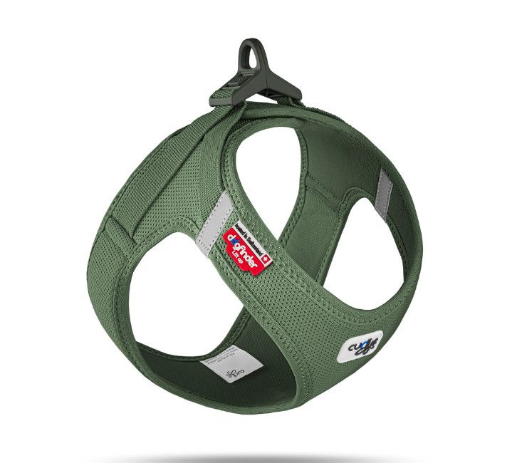 Curli Clasp Air-Mesh Vest Dog Harness, Moss, Medium