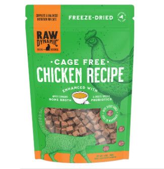 Raw Dynamic Freeze-Dried Cat Food, Chicken & Bone Broth, 5.5-oz