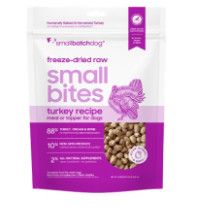 Smallbatch Freeze Dried Raw Small Bites for Dogs, Turkey Recipe, 20-oz