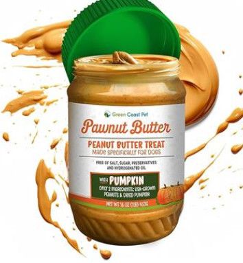 Green Coast Pet Pawnut Butter, Peanut Butter & Pumpkin Recipe, 16-oz