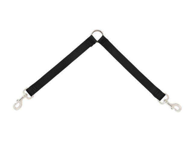 Lupine Basics Black Leash Coupler, 3/4" x 24"