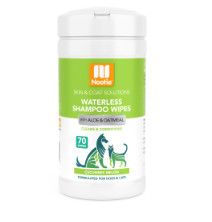 Nootie Skin & Coat Solutions, Waterless Shampoo Wipes, Cucumber Melon, 70-count