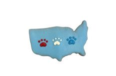 Paws Gourmet Bakery Pawty in the USA Dog Treats, 4.5-in x 2.5-in