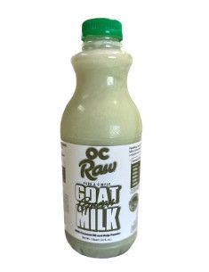 OC Raw Goat Milk for Dogs & Cats, Simple Green, 1-qt