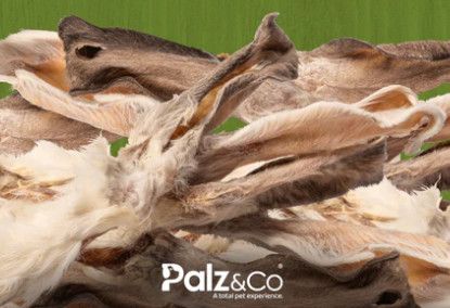 Palz & Co. Freeze-Dried Rabbit Ears with Fur, 1-ct
