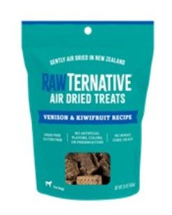 Rawternative Air Dried Dog Treats, Venison & Kiwifruit, 3.5-oz