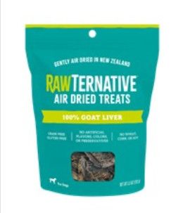 Rawternative Air Dried Dog Treats, Goat Liver, 3.5-oz
