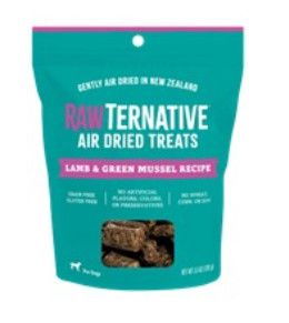 Rawternative Air Dried Dog Treats, Lamb & Green Lipped Mussel, 3.5-oz