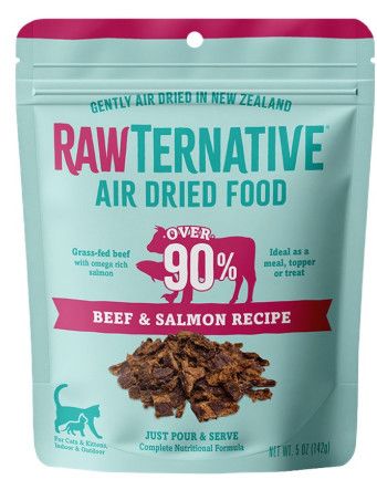 Rawternative Air Dried Cat Food, Beef & Salmon Recipe, 5 oz