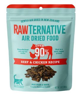 Rawternative Air Dried Cat Food, Beef & Chicken Recipe, 5 oz