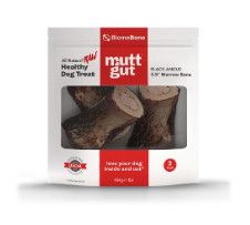Mutt Gut Frozen Black Angus Beef Marrow Bones, 3.5", 3-ct